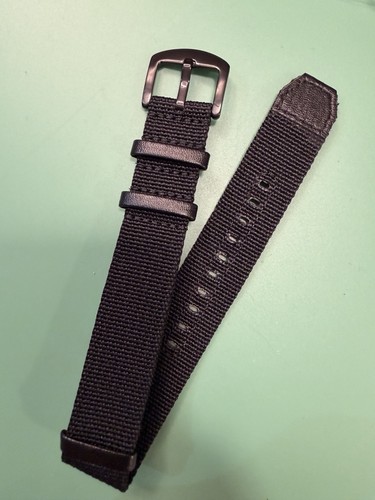 20mm nato black nylon - nylon, canvas