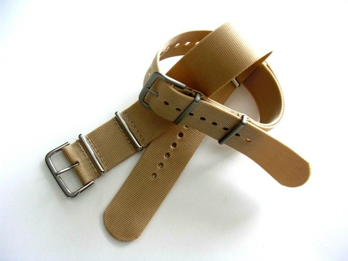 Nato strap tan ballistic nylon - nato,