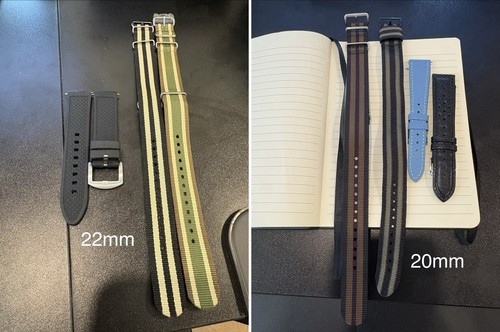 20mm and 22mm watch - and,