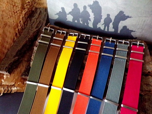Nato strap ribbed nylon water - nato,