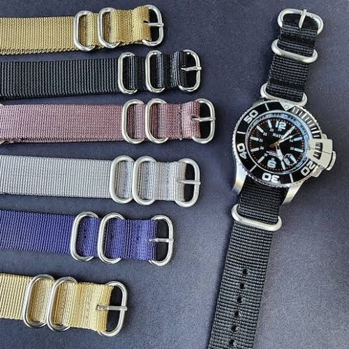 Nylon nato watch strap 20mm - nylon,