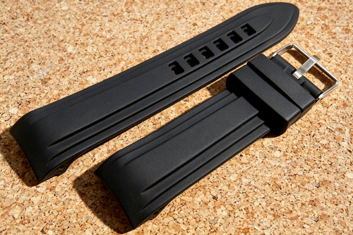 22mm black silicone - 22mm,