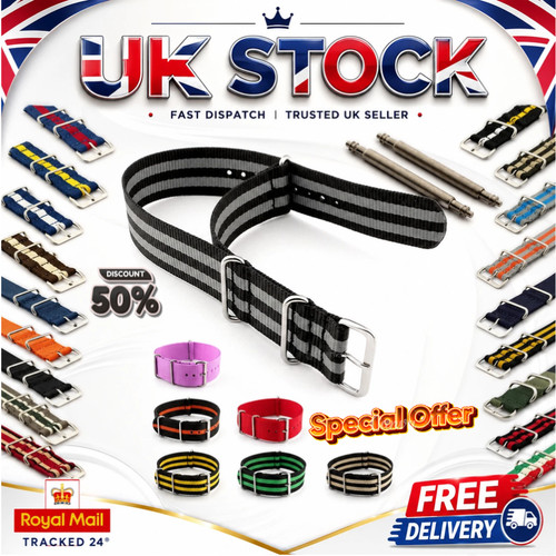 Watch strap band nylon - watch, nato