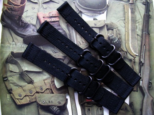 2pc black nato g10 pvd - 2pc.,
