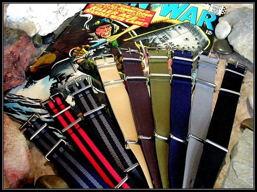 Nato watch band nylon strap - nylon,